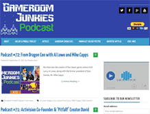 Tablet Screenshot of gameroomjunkies.com
